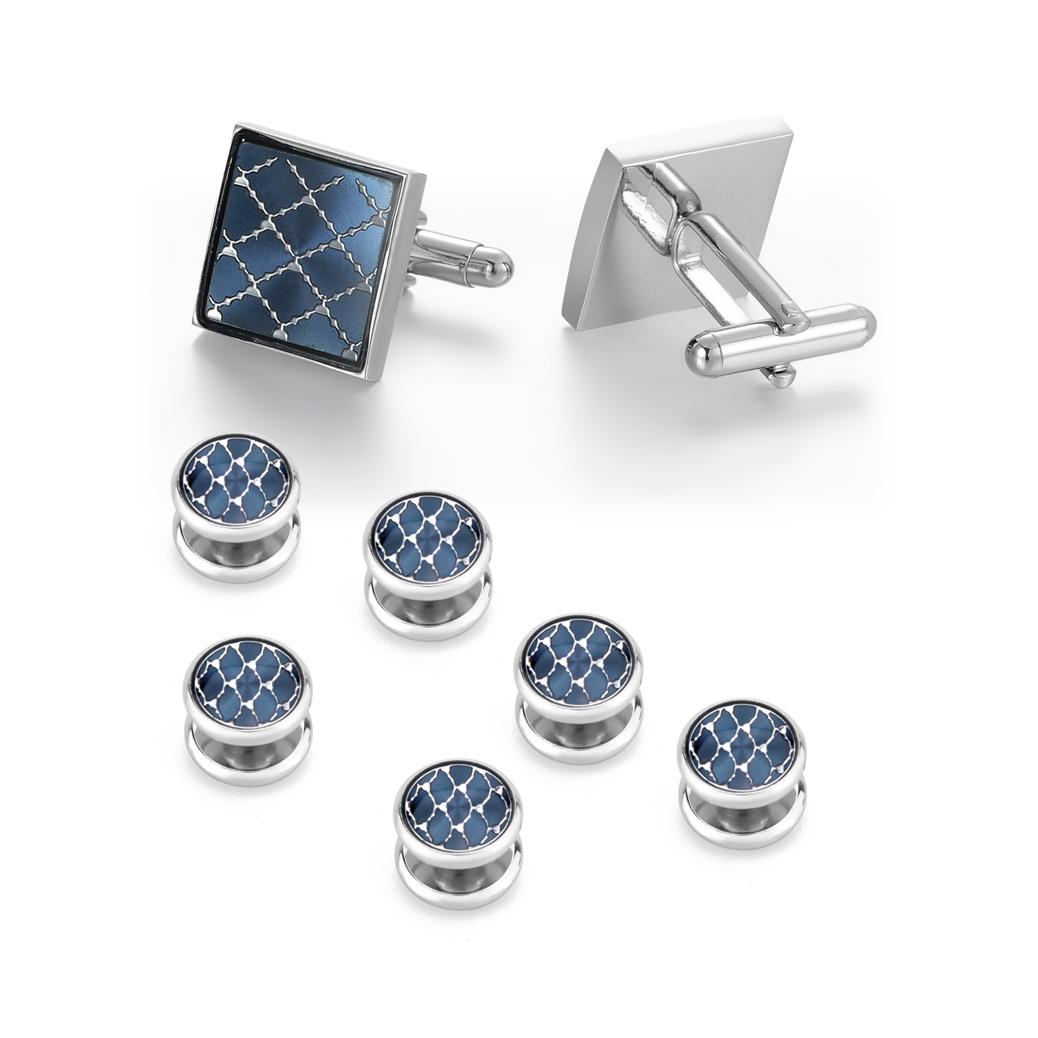 Dress Shirt French Cuff - Cufflinks And Studs Set Shirt Studs