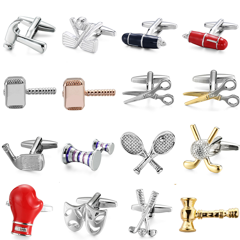 Dress Shirt French Cuff - High quality pens hammers masks cufflinks