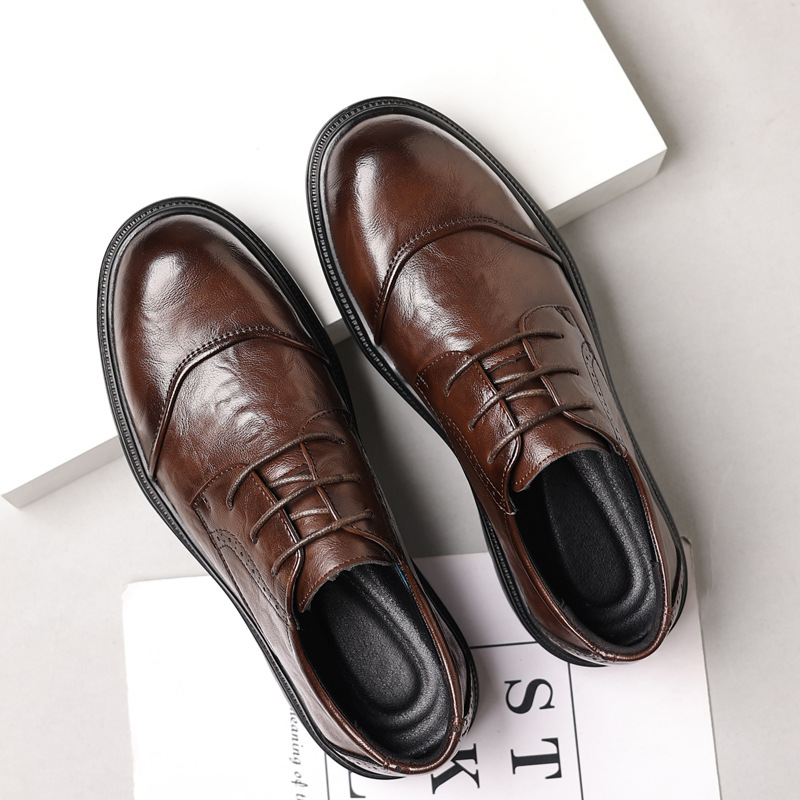 Men's leather shoes for casual - огляд і ціна Men Formal Wear Dress