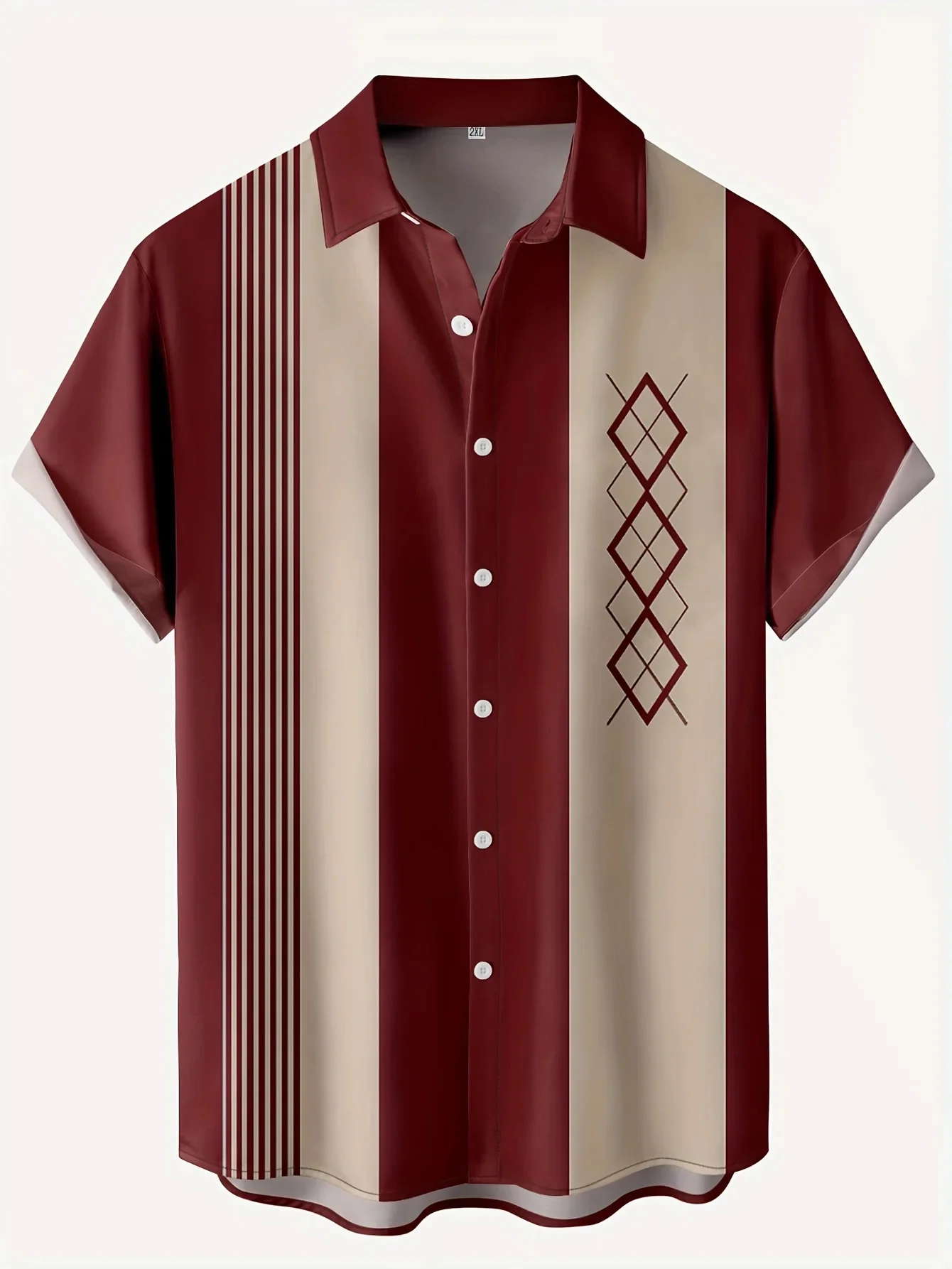 2026 New Hawaiian Men's Retro  - огляд і ціна Men Formal Party Wear Shirt