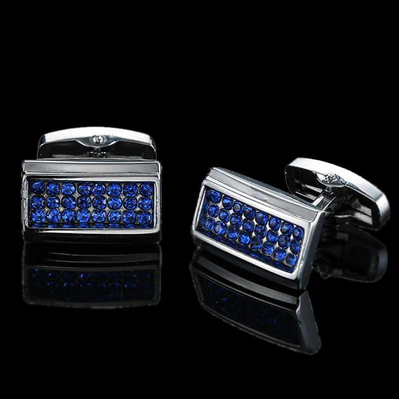Men's Cufflinks Blue Butterfly - огляд і ціна Dress Shirt French Cuff