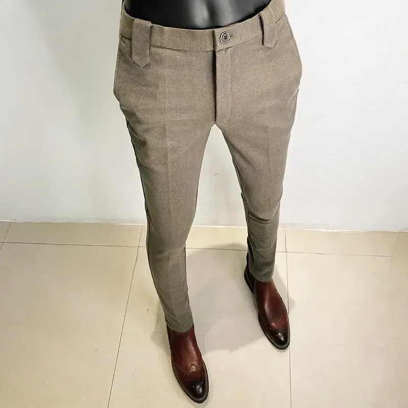 Autumn Winter Thickened Woolen - огляд і ціна Men Formal Wear Dress