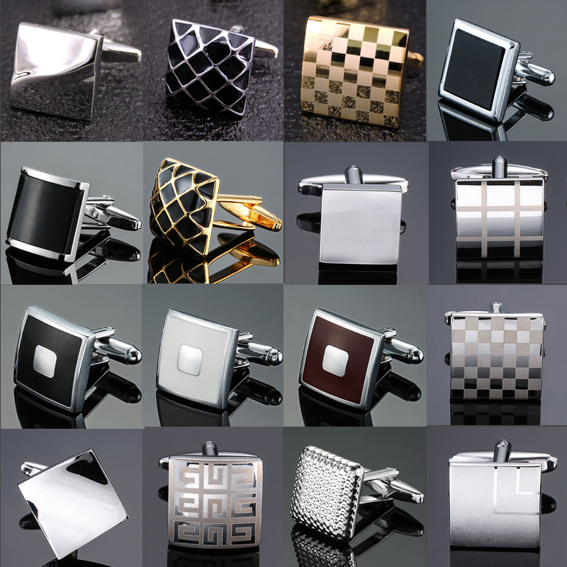 Cufflinks For Men Luxury Silve - огляд і ціна Dress Shirt French Cuff