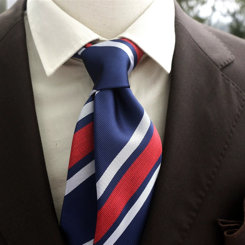 New Trendy Navy Brown Neckties - огляд і ціна Men Formal Party Wear Shirt