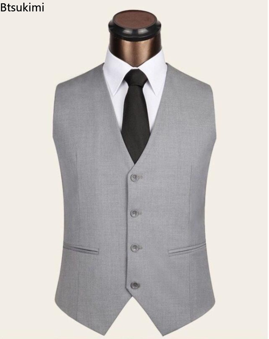 S-6XL Plus Size Men's Korean S - огляд і ціна Formal Vest Waistcoat