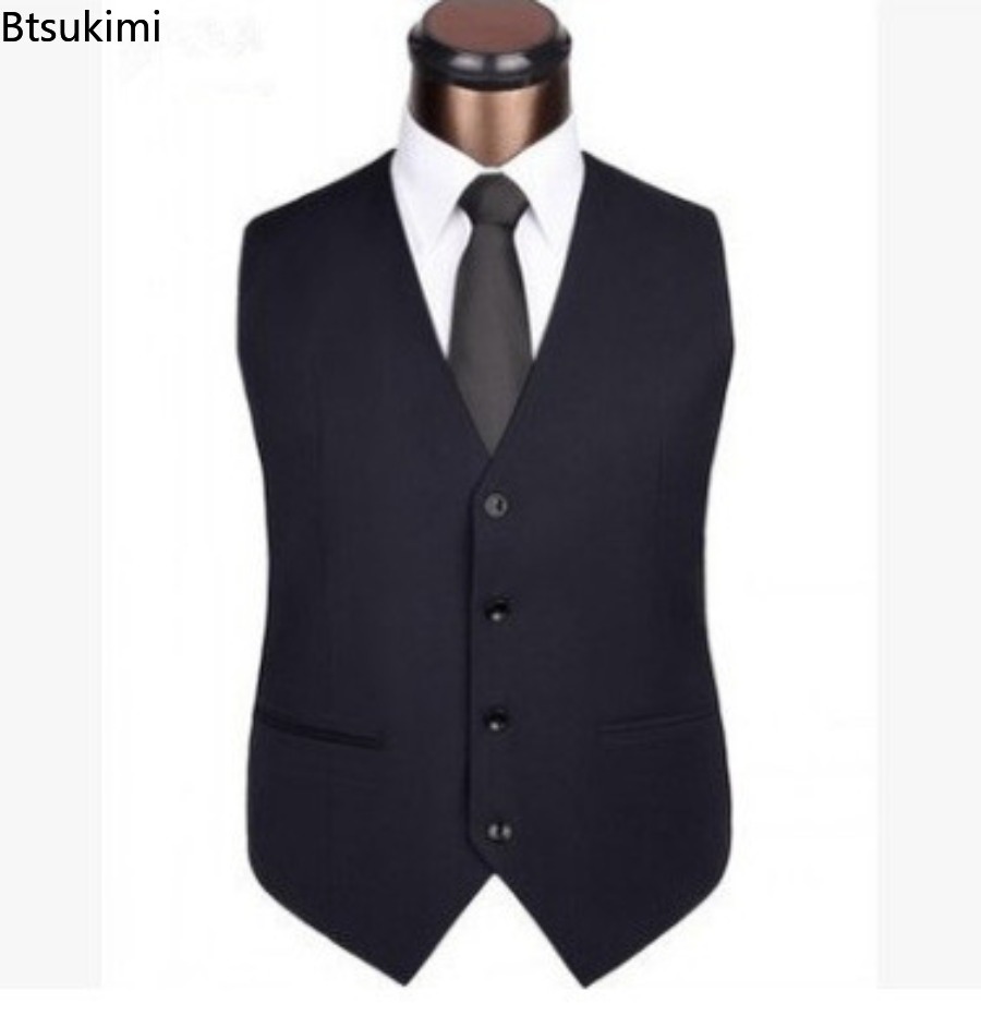 S-6XL Plus Size Men's Korean S - огляд і ціна Formal Vest Waistcoat