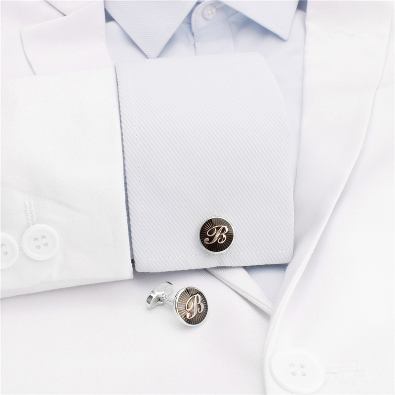 HAWSON (A-Z) Letter Cufflinks  - огляд і ціна Dress Shirt French Cuff