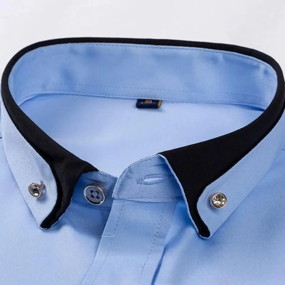 New Men's Fashion Pure Shirt C - огляд і ціна Men Formal Party Wear Shirt