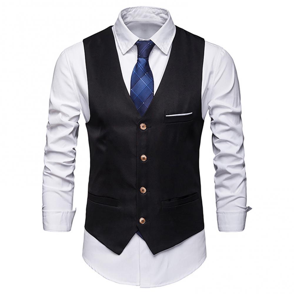 Dress Vests For Men Slim Fits  - огляд і ціна Formal Vest Waistcoat