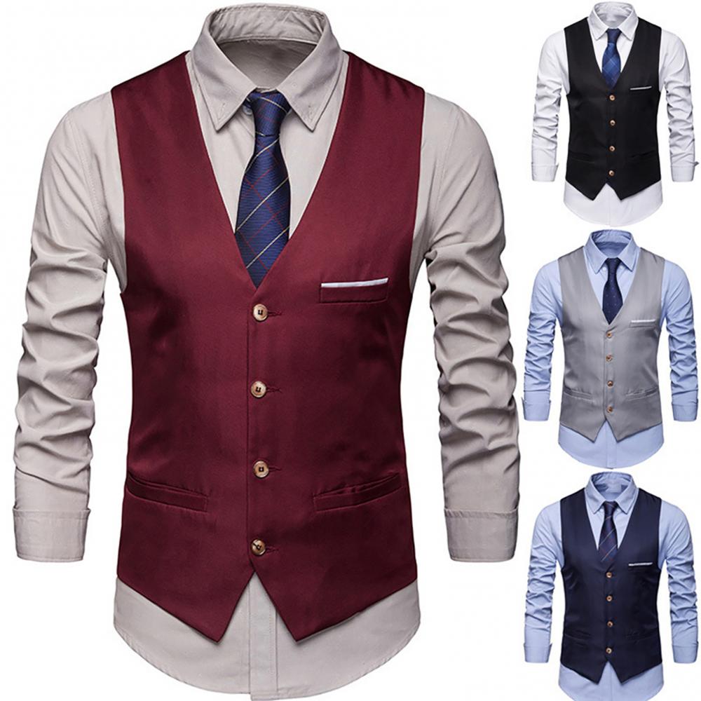 Dress Vests For Men Slim Fits  - огляд і ціна Formal Vest Waistcoat