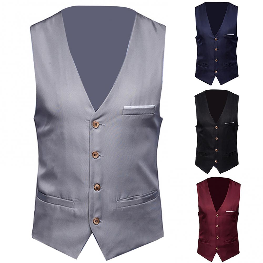 Dress Vests For Men Slim Fits  - огляд і ціна Formal Vest Waistcoat