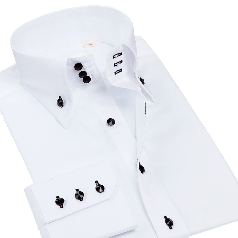 Luxury Men Slim Fit Dress Shir - огляд і ціна Men Formal Party Wear Shirt
