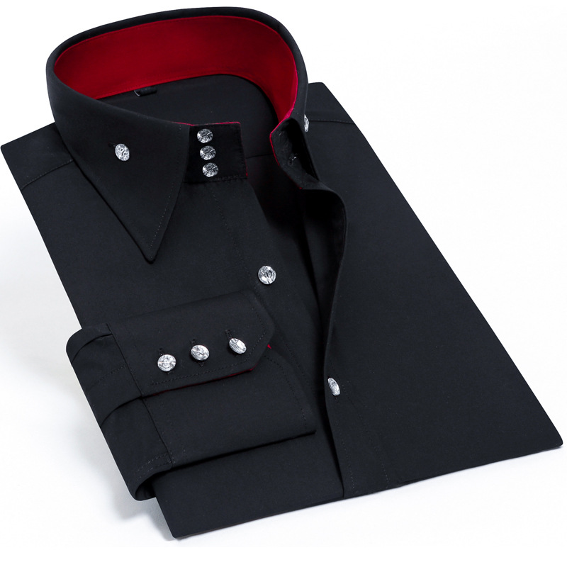Luxury Men Slim Fit Dress Shir - огляд і ціна Men Formal Party Wear Shirt