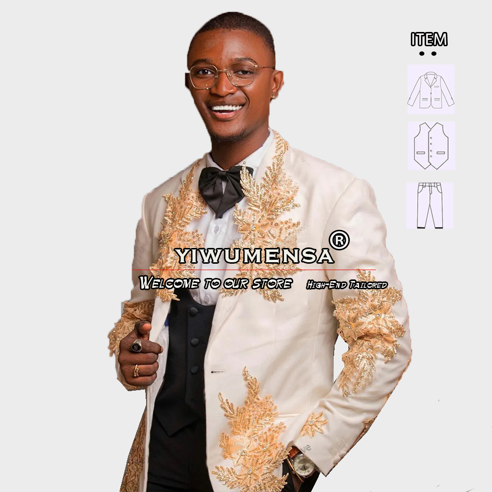 Customized 3 Pieces Suits Men  - огляд і ціна Men Formal Wear Dress