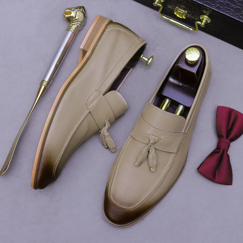 Men Tassel Genuine Leather Loa - огляд і ціна Men Formal Wear Dress