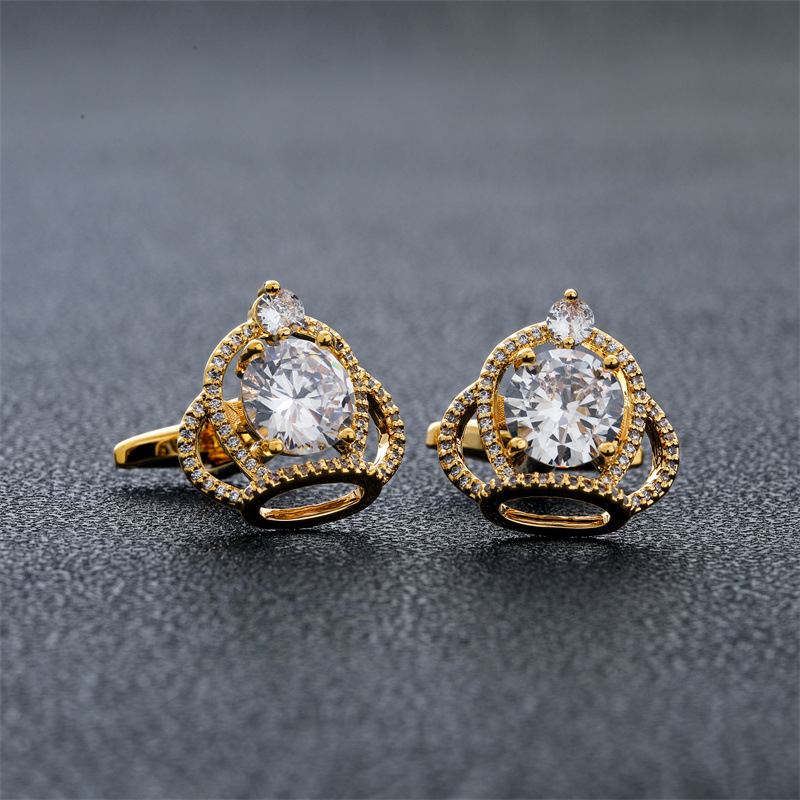 Men's Cufflinks Crown Zircon R - огляд і ціна Dress Shirt French Cuff