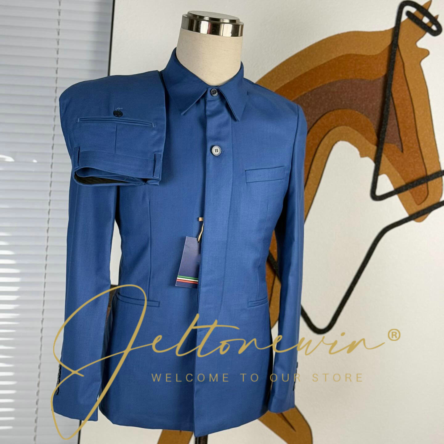 Men's Teal Green Suit Jacket w - огляд і ціна Men Formal Party Wear Shirt